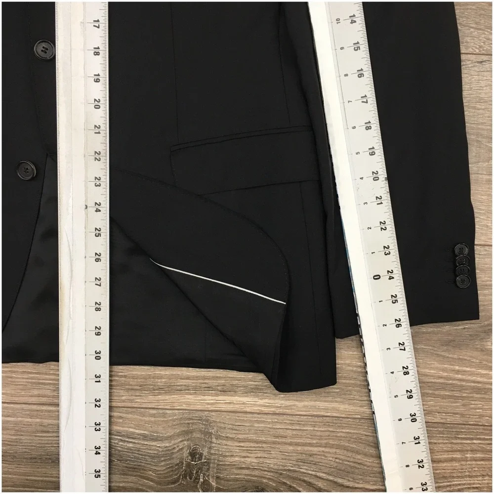HUGO BOSS Mens Wool Blazer Sport Coat Casual Jacket Size 42R Suit THE JAM SHARP3